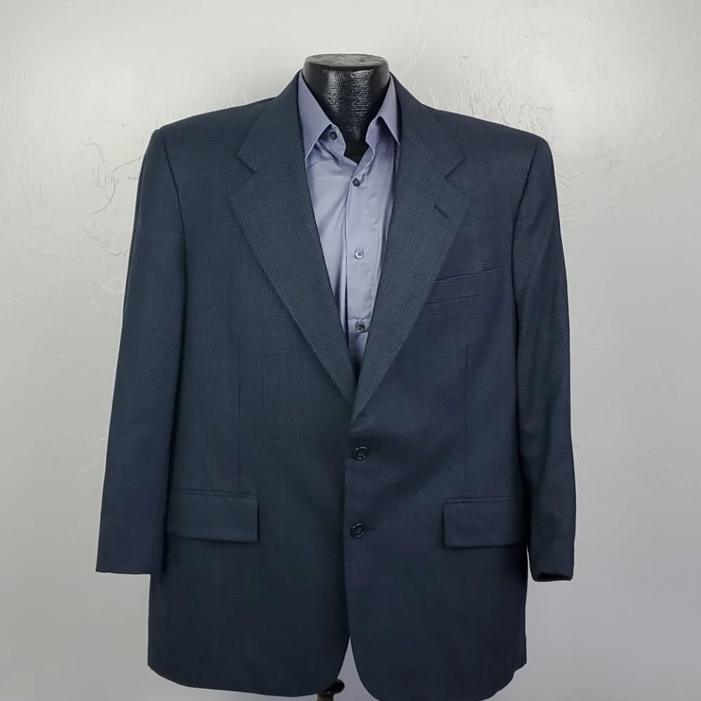 Burberry Men’s Wool Blazer Vintage 2 Button Made in USA